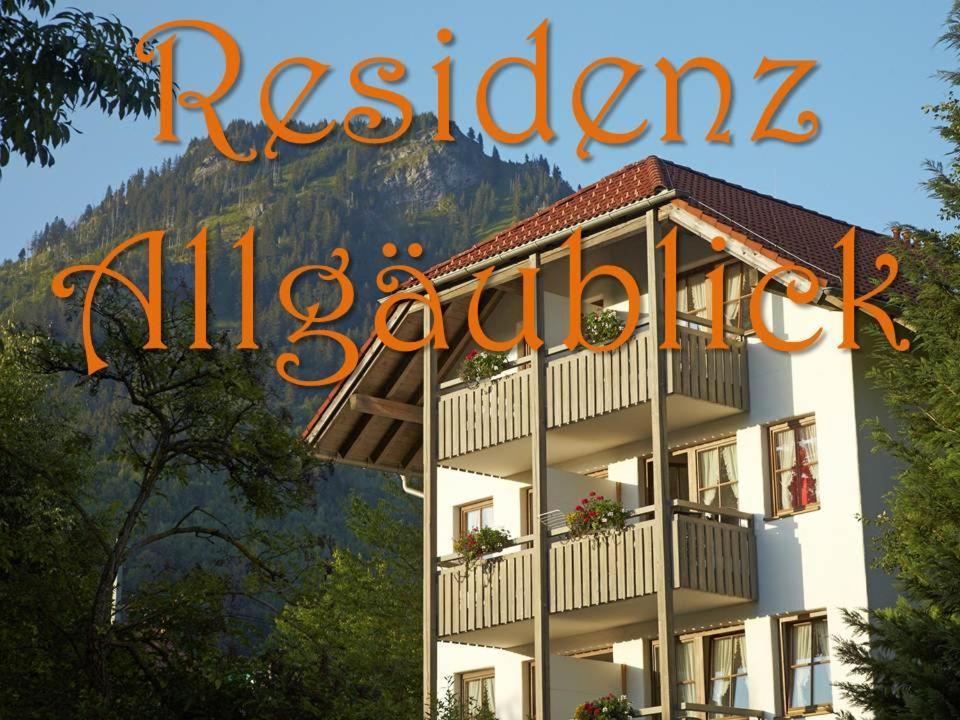 Apartamento Residenz Allgaeublick, Ihr Bett Im Allgaeu Bad Hindelang Exterior foto